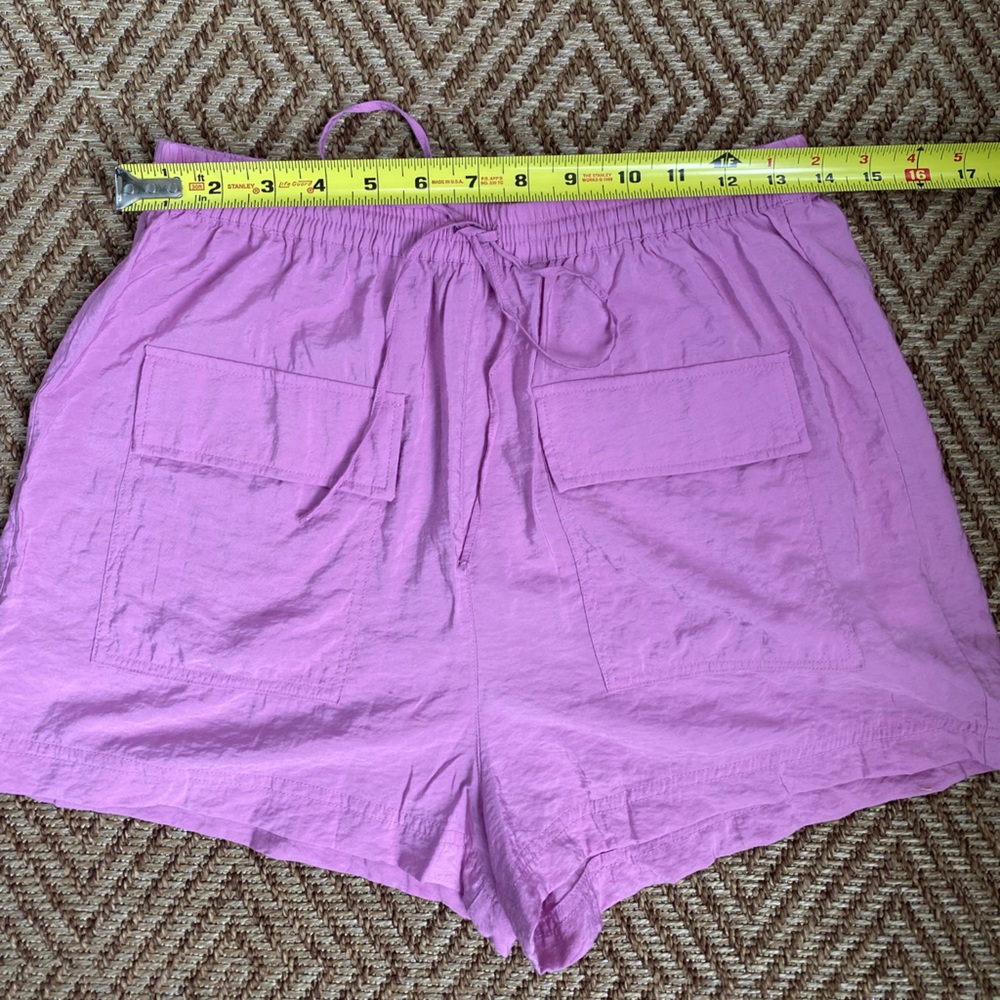 NWOT Pull & Bear Pink drawstring shorts - Picture 6 of 9